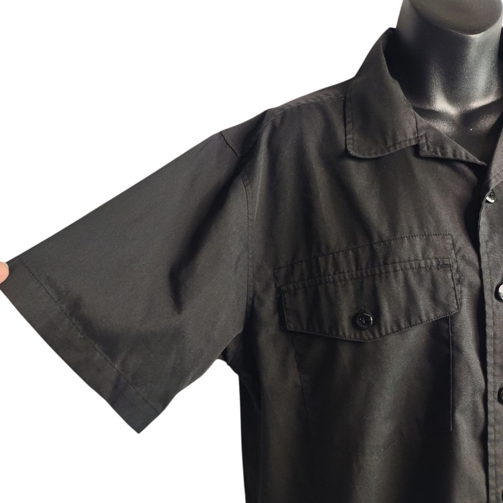 Harley-Davidson Men's Dark Gray Shortsleeve Button Up Shirt Size M - Picture 5 of 8